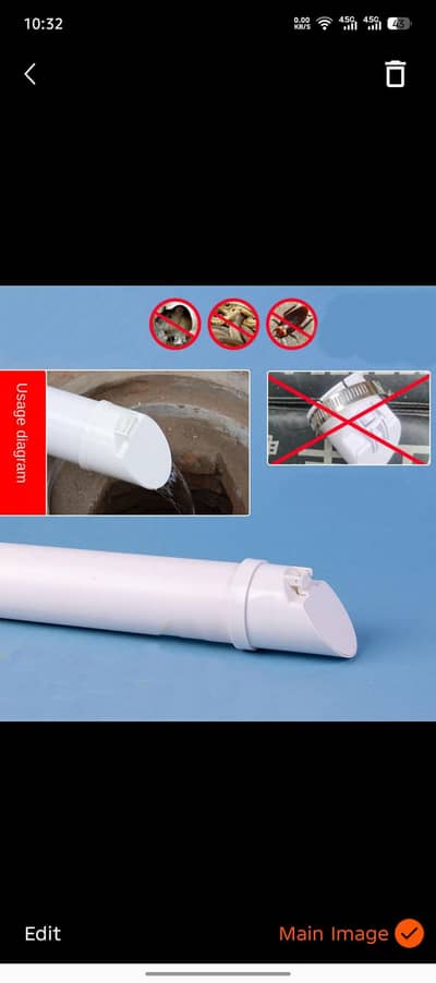Flap Cap Pvc Pipe cover, 4 Inches Non return Valve
