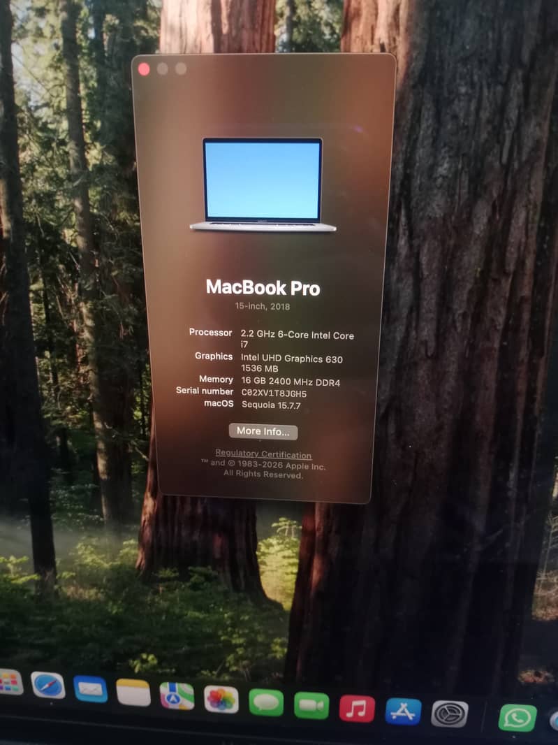 Macbook pro 2018 model 1