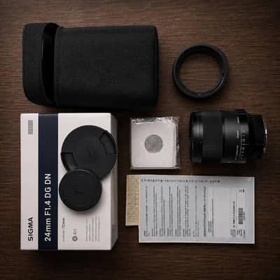 Sigma  dg dn 24m art lens aperture f1.4