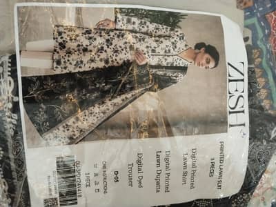 ZESH LAWN SUIT 3PIECE
