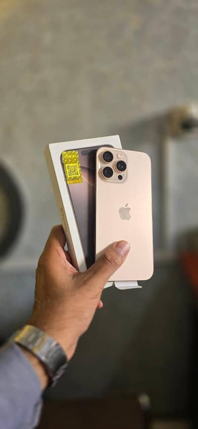 Apple iPhone 16 Pro Max PTA Approved 95% health 256GB Official WARANTY