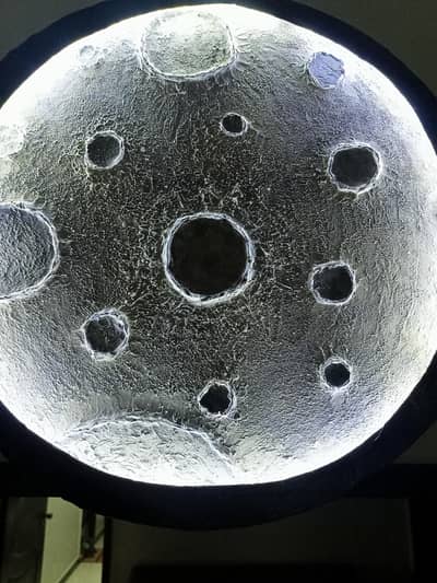 Moon light on Wooden Board