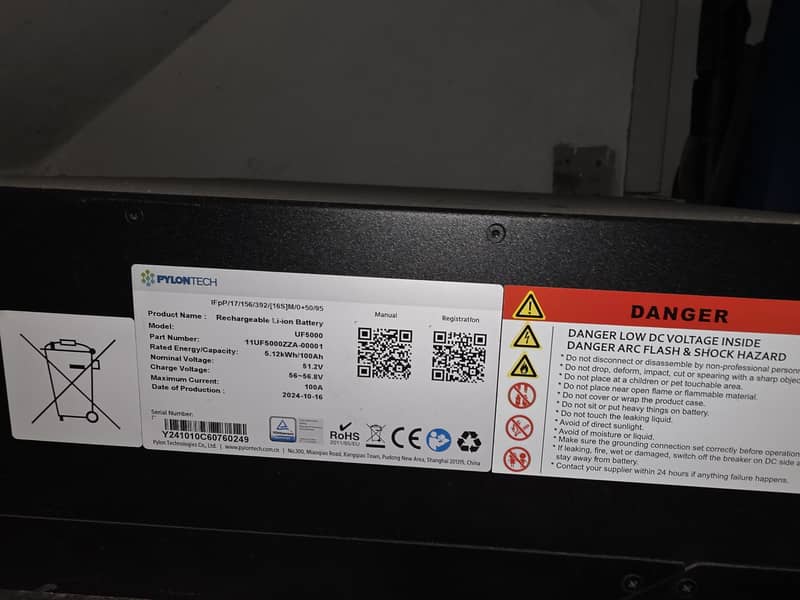 Pylontech 51v 100amp 0