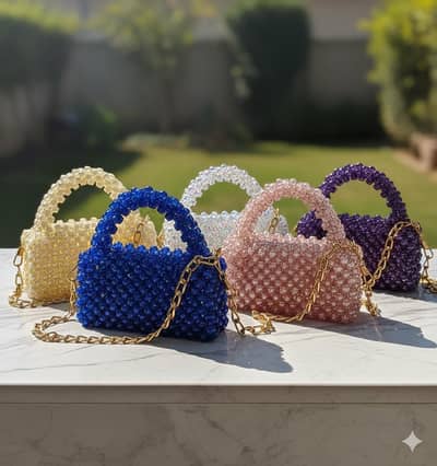 Handmade beaded bag