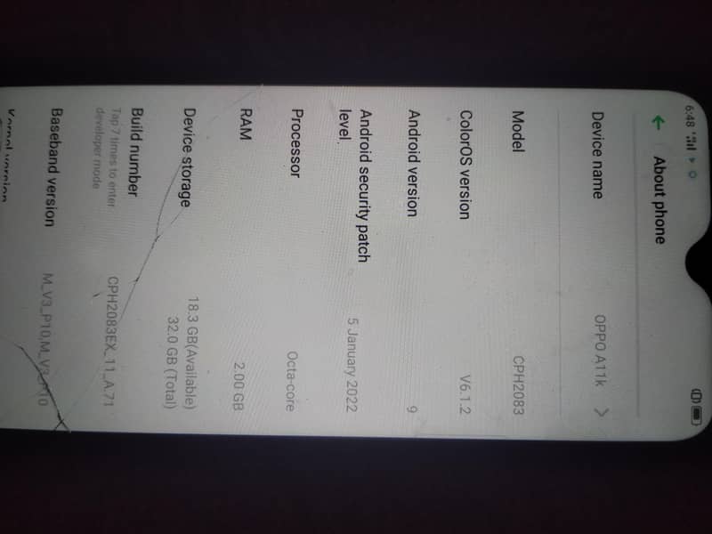 OPPO A11k 0