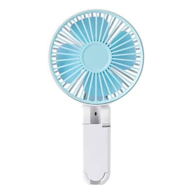 Portable Desk Fan White Foldable ABS Lightweight