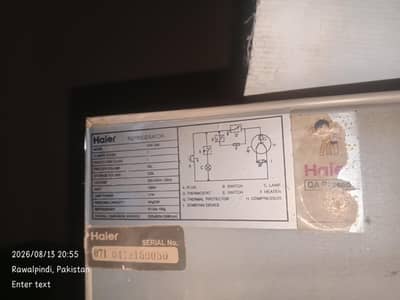 Haier refrigerator 2 door hrf 388