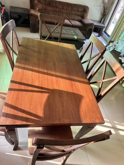 six chair dining table