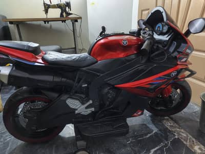 red black chargeable bike for kids
