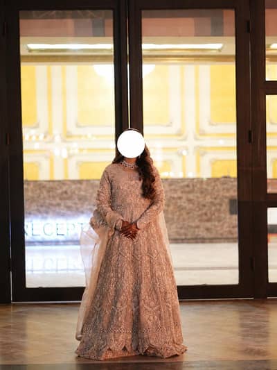 Bridal Double frock with dupatta