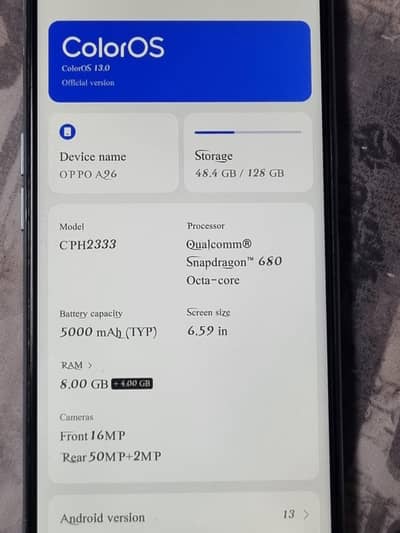 Oppo a96 8/128 with box [03164150401]