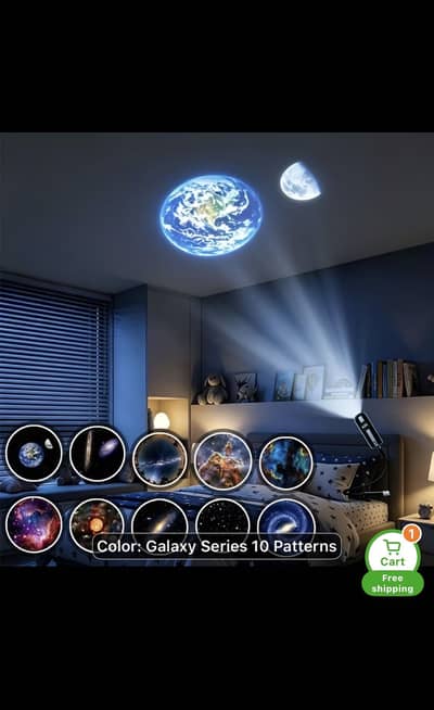 Car lights 1pc Galaxy Star Projector Night Light,