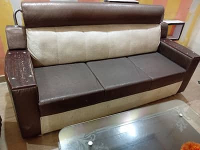 6 seater sofa set with table for sale