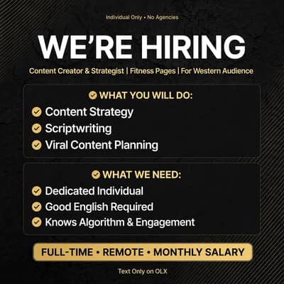 Remote Content Creator  for Fitness Pages