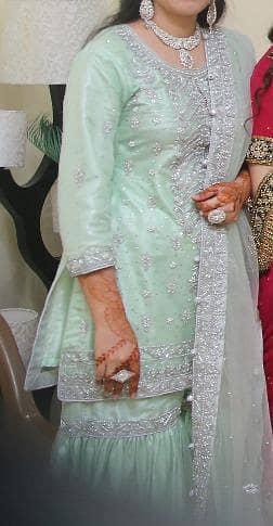 shahrara with embroidery sakt for sale