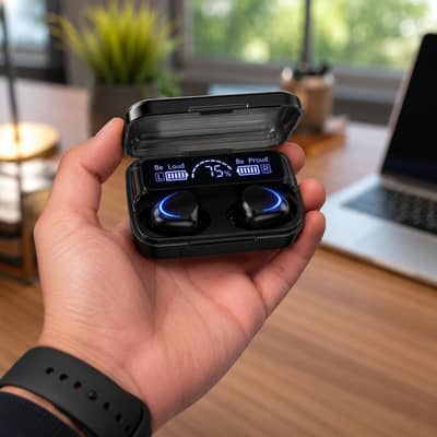 M10 Earbuds TWS | power bank case 3500mAh | Gaming & Music