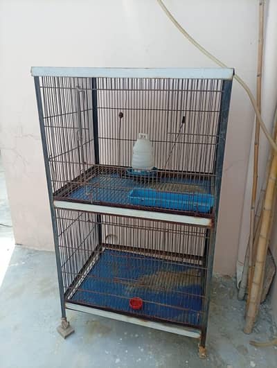 Double Story Bird Cage – دو منزلہ پرندوں کا پنجرہ