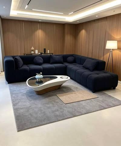 L shape sofa set / Corner sofa / 6 seater sofa set /Premium 6-Seater