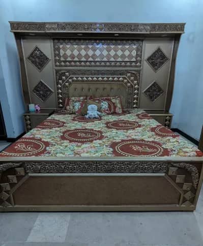 King Bed Set with Wardrobe and Dressing