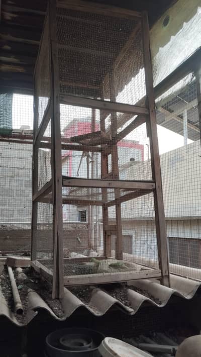 wooden cage