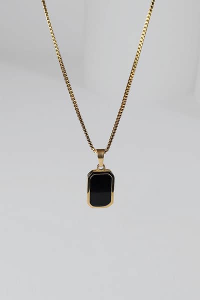 Black Lake Necklace Stainless Steel