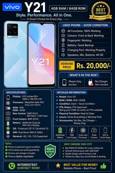 vivo y21