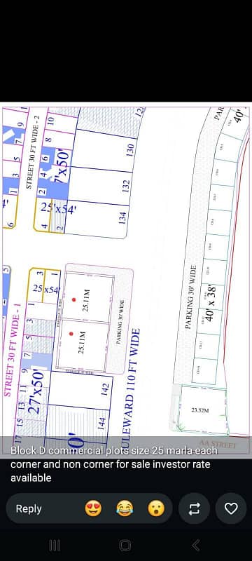Block D Main Blueward Commercial Plot Sale