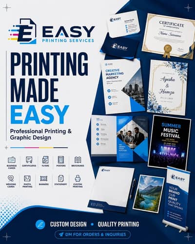 PRINTING AND DESIGNING SERVICES