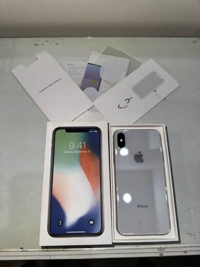 Apple iPhone X 64GB Silver PTA Approved with Box