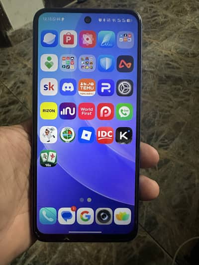 Infinix Hot 60i with original 45w fast charger and wire