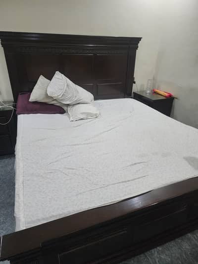 Wooden Bed Set