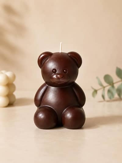 teddy bear candle