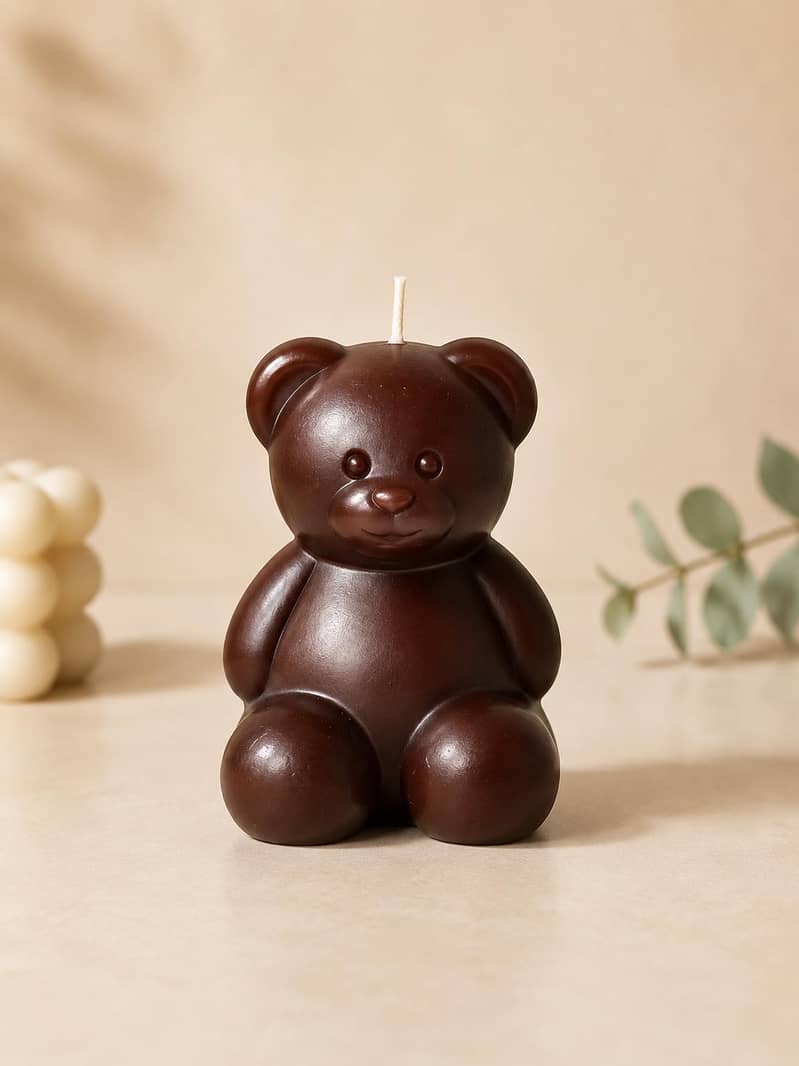 teddy bear candle 0