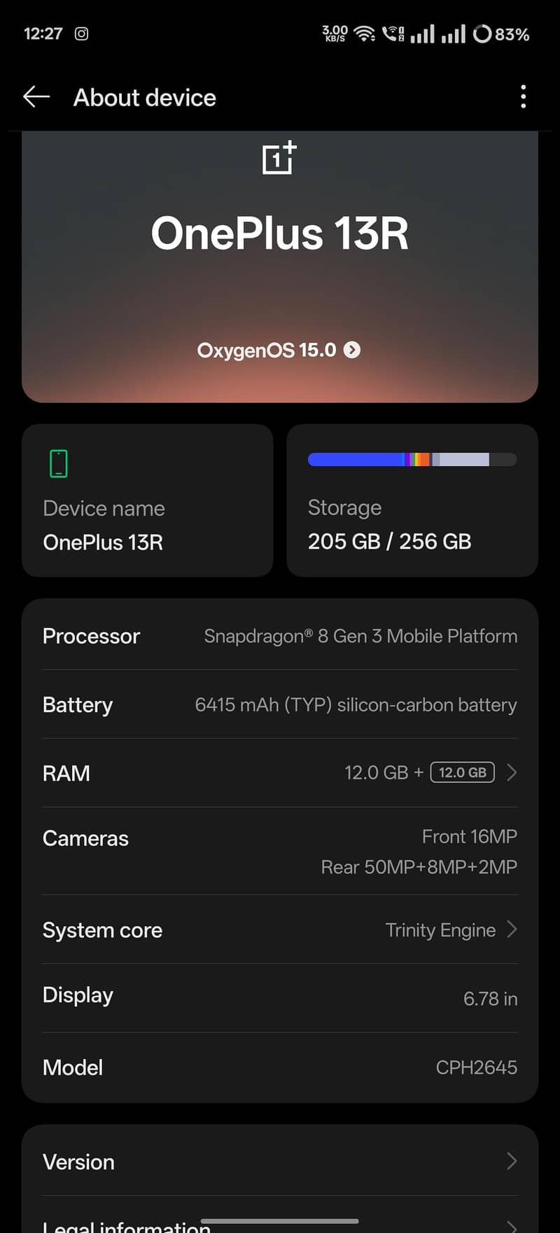 One Plus 13R 0