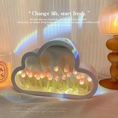 LED Cloud Miror And Night Light Deco For Home
