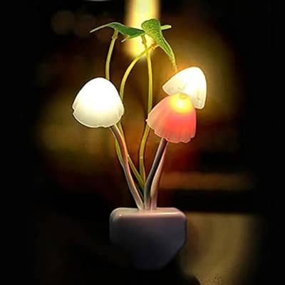 Rechargeable multicolor LED night lamp
