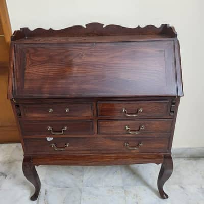 antigue & imported writing rack/table