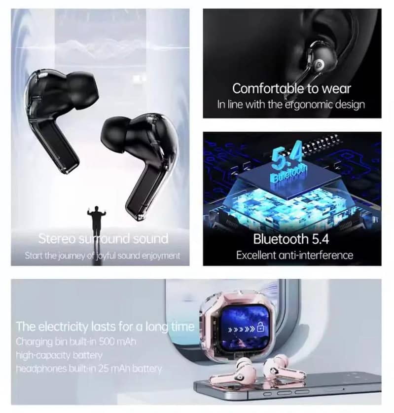 Touch control wireless earbuds 4