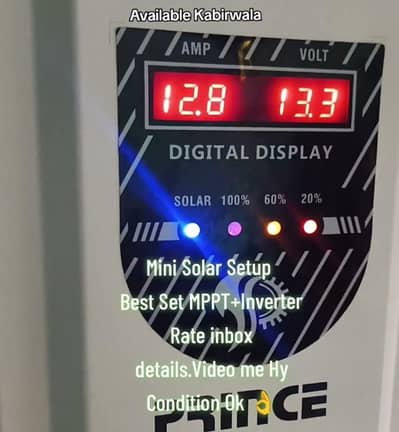 2500W Inverter + 80A MPPT Solar Controller | 12V/24V | Complete Setup