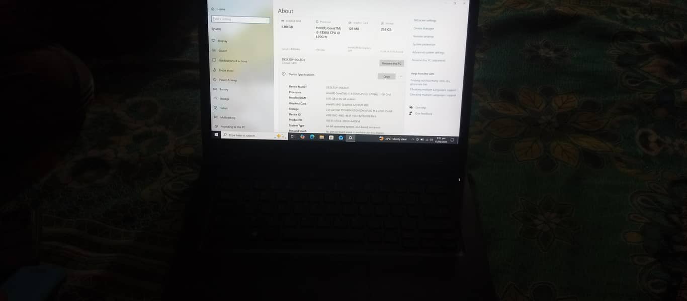 Core i5 8th generation 3
