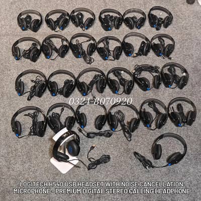 Logitech H540 USB Headset - Premium Digital Stereo Calling Headphone