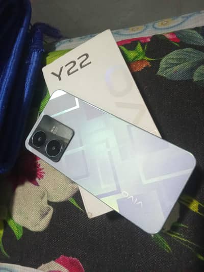 Vivo Y22 With Box Charger