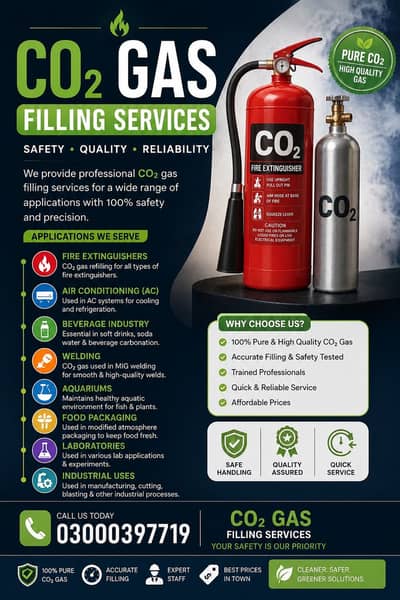 CO2 Filling | Fire extinguisher | soda | CO2 liquid