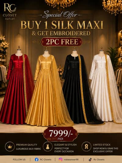 3pc silk dress