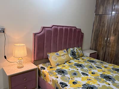 Double Bed with side table
