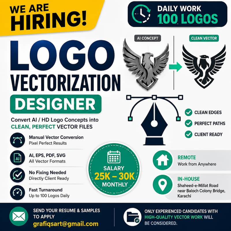 Icon Vectorization Designer — Remote / In-House 0