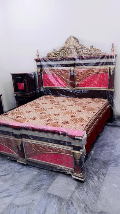 useful but new condition double bed dressing and showcase 2 daraz