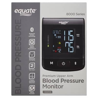 EQUATE 8000 SERIES PREMIUM UPPER ARM BLOOD PRESSURE MONITOR