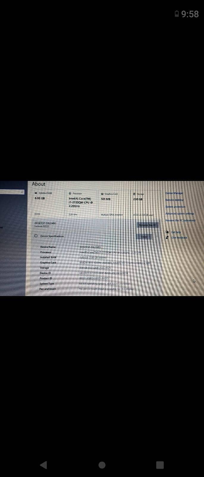 Dell latitude e6520 1