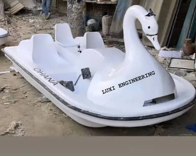 fiberglass duck paddle boat new model design 3 seater